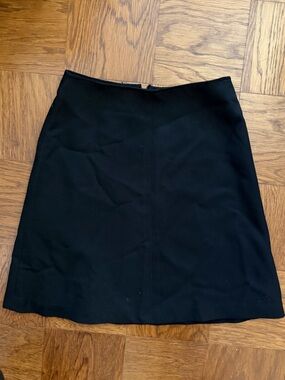 Black Straight Pencil Skirt